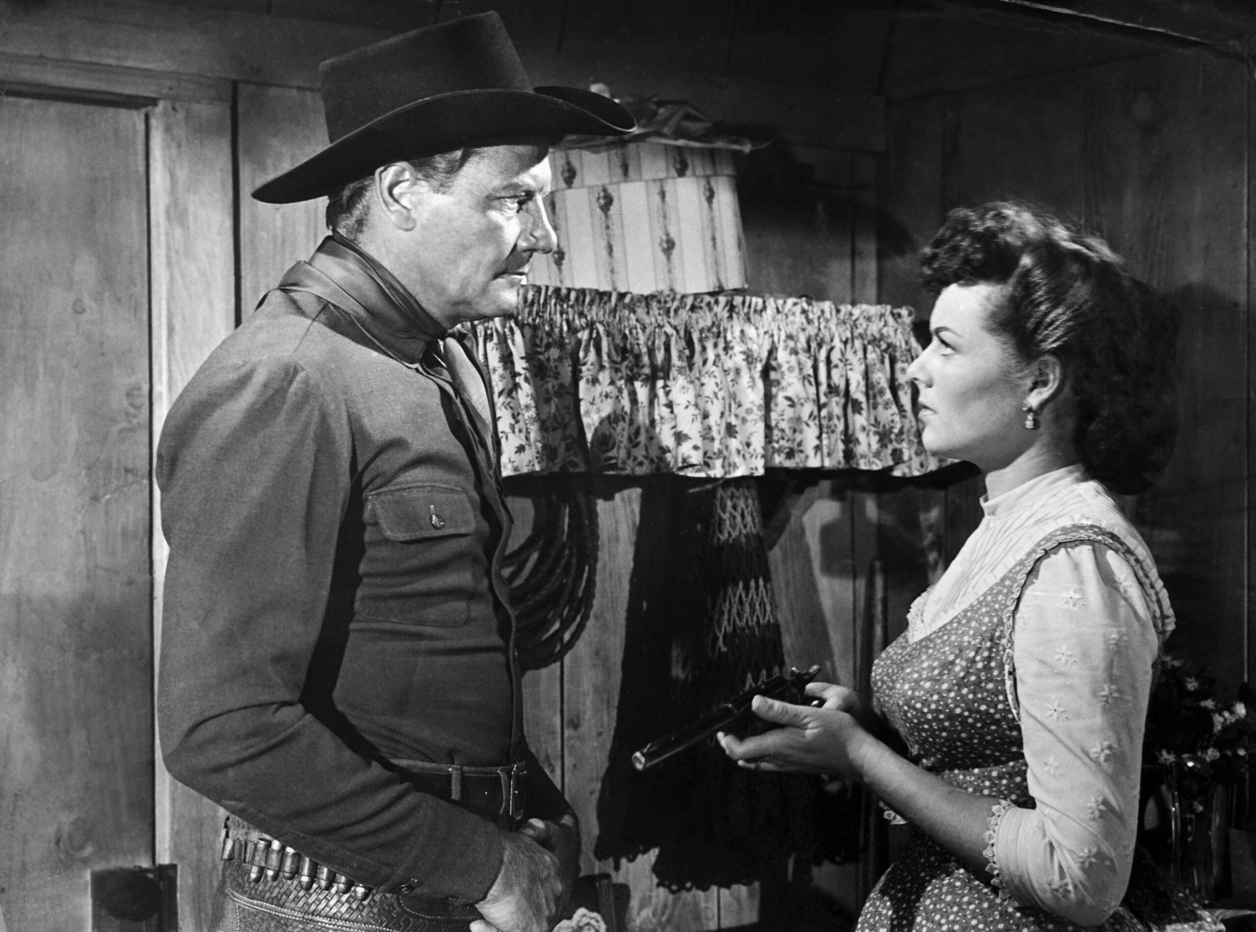 THE LONE HAND, from left: Joel McCrea, Barbara Hale, 1953