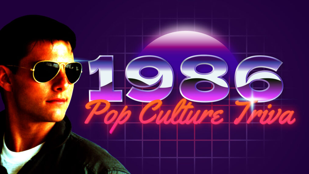 1986 Pop Culture trivia with image of Tom Cruise