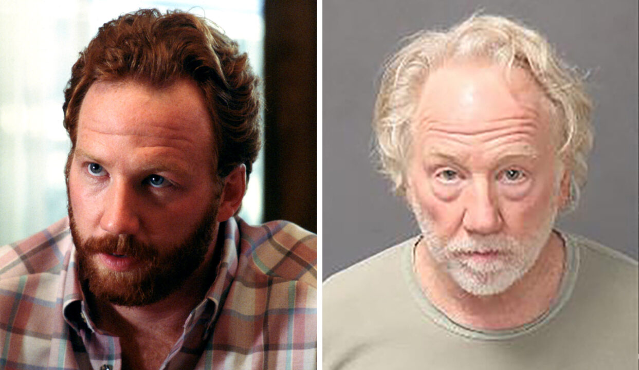 FIELD OF DREAMS, Timothy Busfield, 1989, (c) Universal/courtesy Everett Collection, Mug Shot from Getty Images, Albuquerque Police Department via Getty Images;