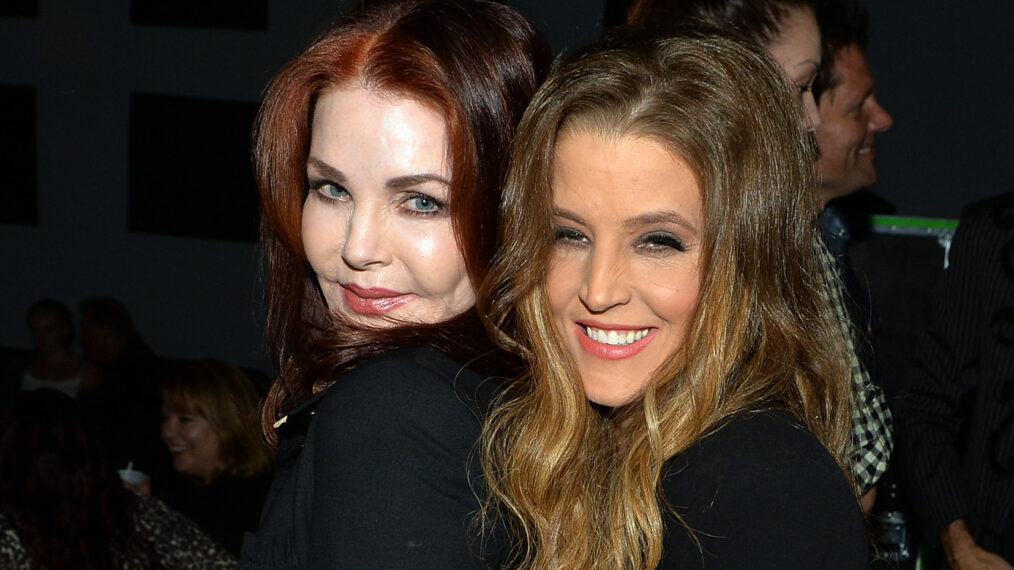 Priscilla Presley and Lisa Marie Presely