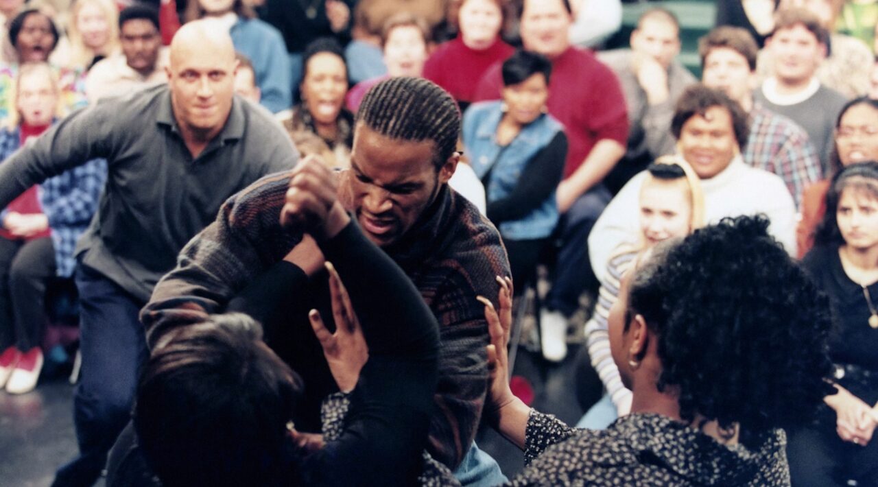 THE JERRY SPRINGER SHOW, guests fighting during the show, 1991- . ©NBC Universal / Courtesy Everett Collection