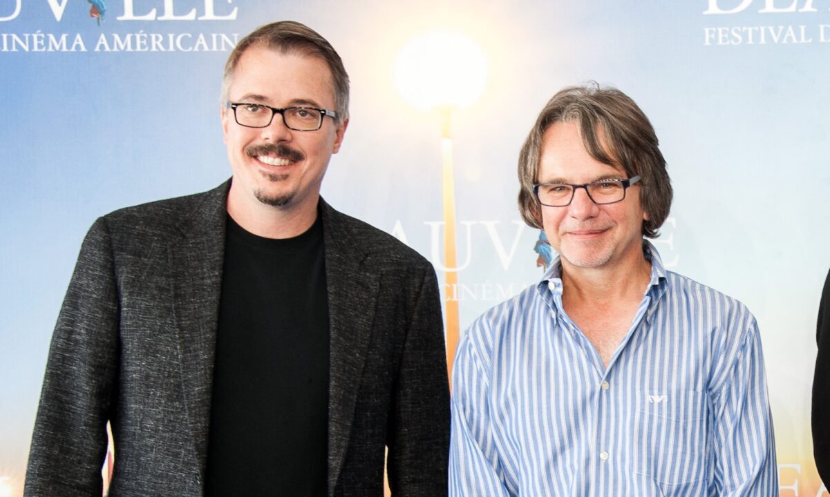 DEAUVILLE, FRANCE - SEPTEMBER 07: (L-R) Producer Vince Gilligan, director Frank Spotnitz, Marc Dugain and Fabrice Gobert pose at a photocall during the 39th Deauville American Film Festival on September 6, 2013 in Deauville, France. (Photo by Francois Durand/Getty Images)