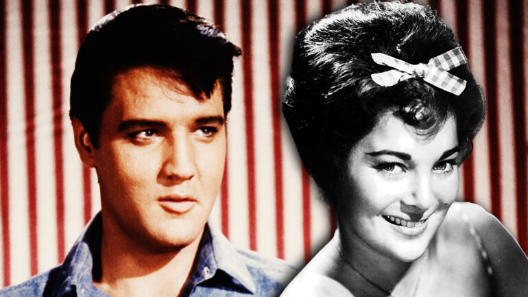Elvis Presley and Carol Connors collage