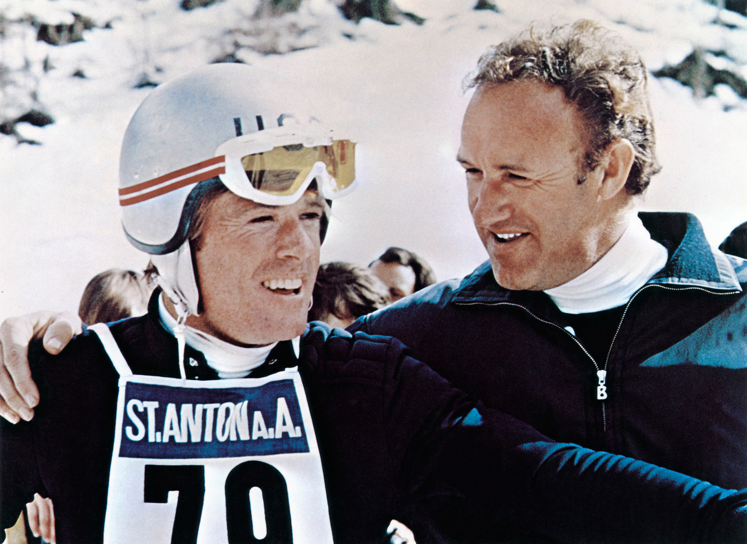 DOWNHILL RACER, Robert Redford, Gene Hackman, 1969.