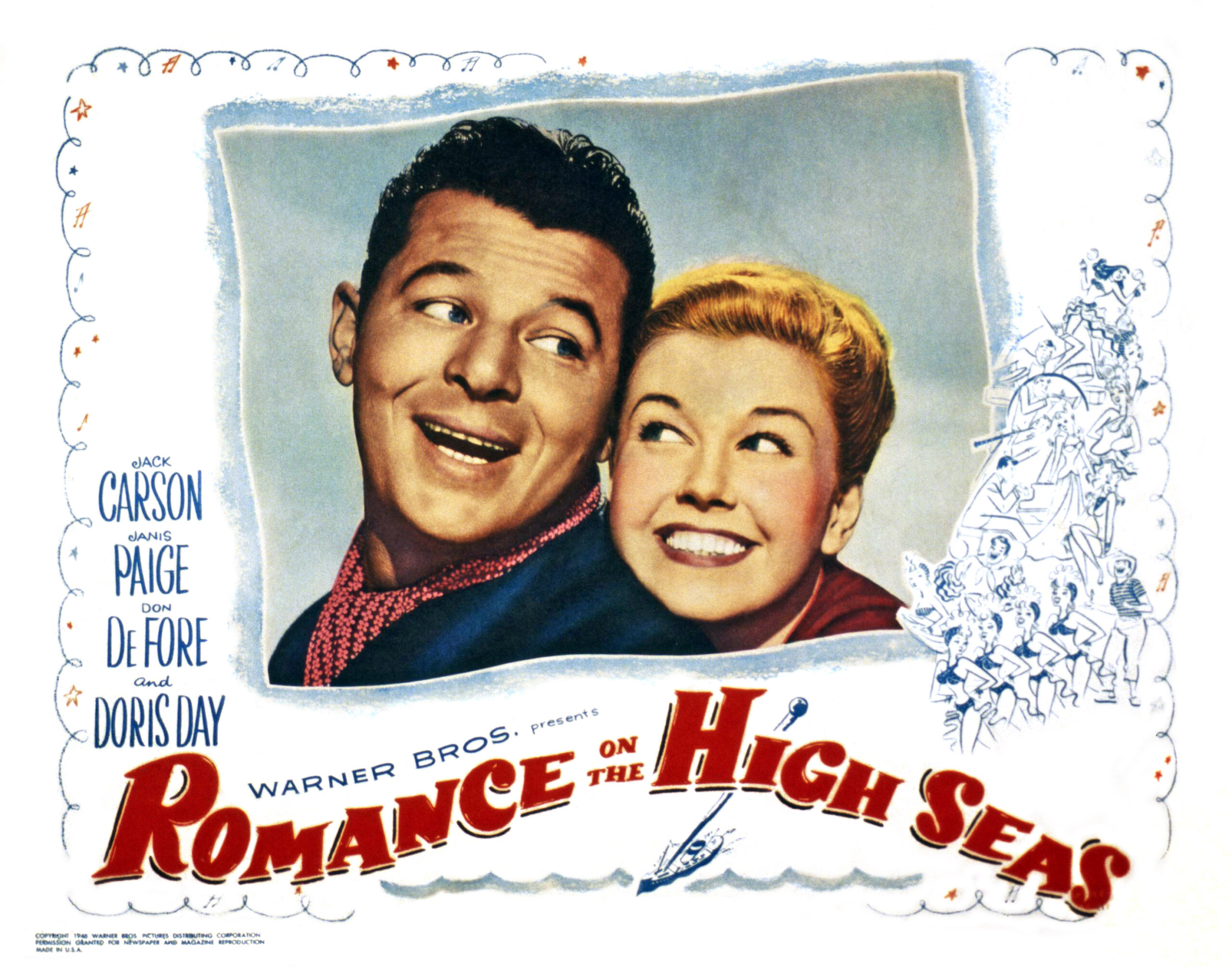 ROMANCE ON THE HIGH SEAS, Jack Carson, <a href=
