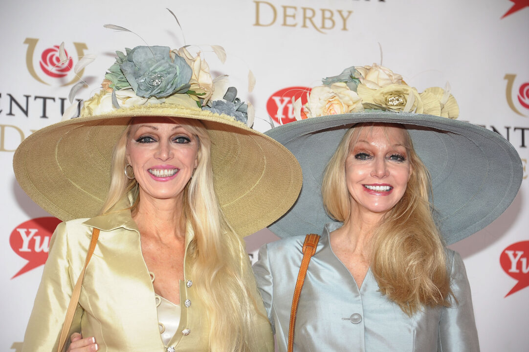 LOUISVILLE, KY - MAY 07: Twins Patricia Barnstable Brown and Priscilla Barnstable Brown attend the 137th Kentucky Derby at Churchill Downs on May 7, 2011 in Louisville, Kentucky. (Photo by Michael Loccisano/Getty Images)