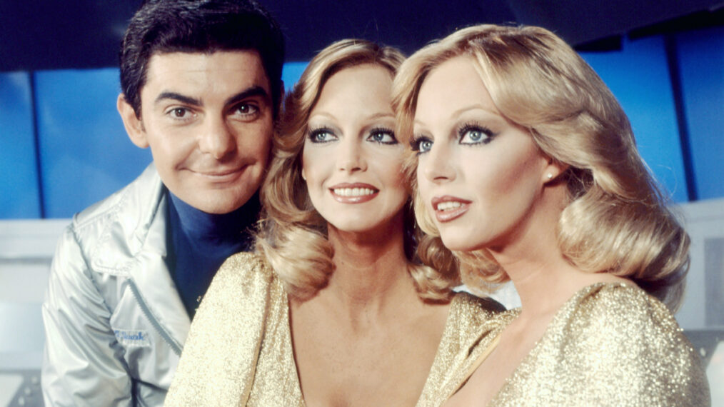 QUARK, from left: Richard Benjamin, Patricia and Cyb Barnstable, 1977