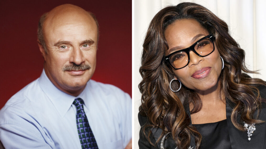 DR. PHIL, Dr. Phil McGraw (host), 2002-2023. ph: Stewart Volland / ©CBS / courtesy Everett Collection; Oprah Winfrey attends the Christian Siriano Spring/Summer 2026 runway show at Macy's Herald Square on September 12, 2025 in New York City. (Photo by Jamie McCarthy/Getty Images for Christian Siriano)