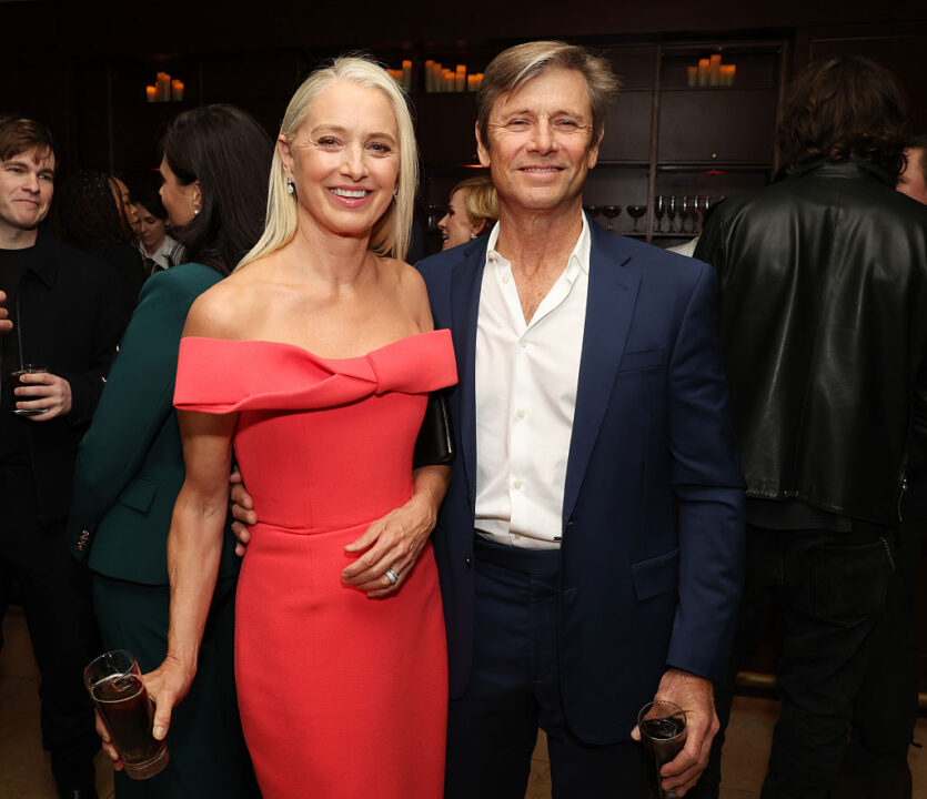 Katherine LaNasa and Grant Show attend the afterparty for the Los Angeles Red Carpet Premiere of Max Original Drama Series THE PITT at DGA Theater Complex on January 07, 2026 in Los Angeles, California