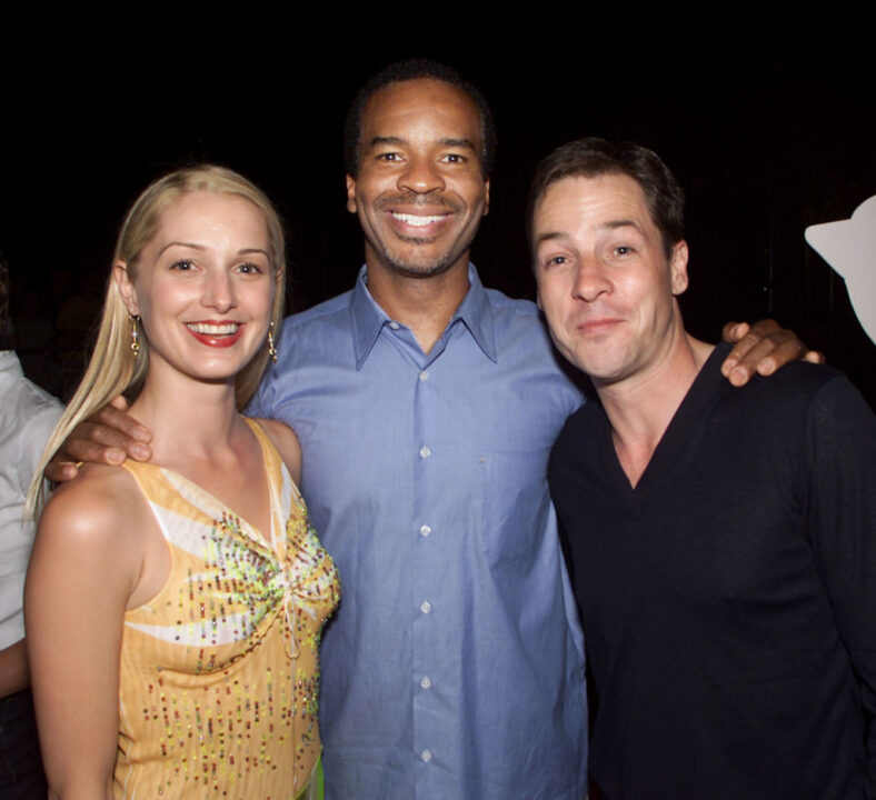 Katherine LaNasa(Three Sisters), David Alan Grier(Dag) and French Stewart(3rd Rock) at NBC's party held for the Television Critics Association. The party was held at Jillians at Universal City Walk in Los Angeles, Ca. 7/19/00