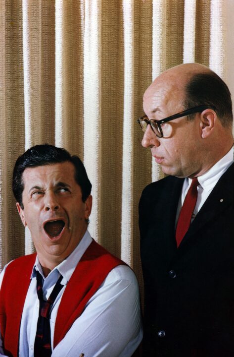 THE DICK VAN DYKE SHOW, from left: Morey Amsterdam, Richard Deacon, 1961-1966