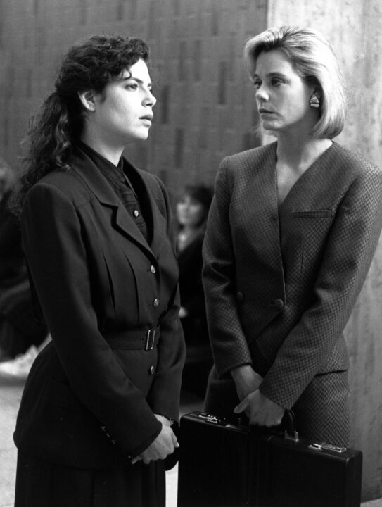 L.A. LAW, from left: Joyce Hyser, Susan Dey, 'Noah's Bark', season 4, ep. 9, aired 1/11/1990, 1986-1994.