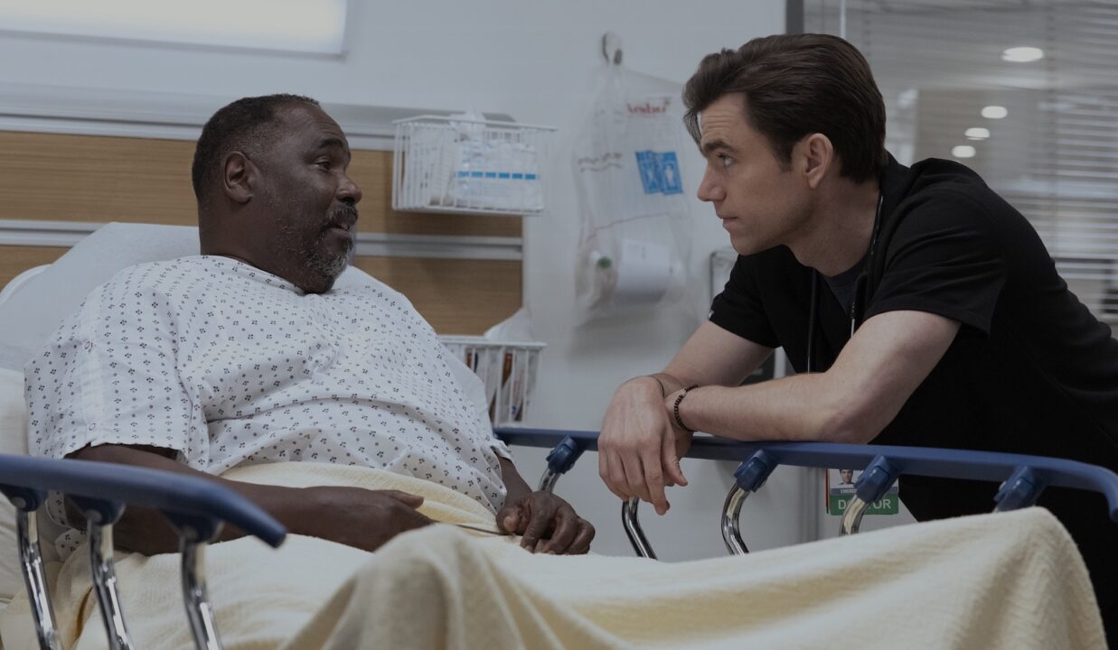 Langdon tends to Louie and has a heart to heart w/him. Louie offers sage advice. (Warrick Page/HBOMAX)