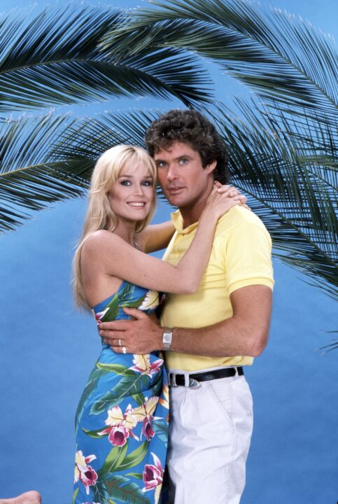 KNIGHT RIDER, from left: Catherine Hickland, David Hasselhoff, 1985, (19821986)