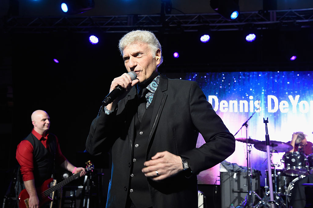 Former lead singer of Styx Dennis DeYoung performs onstage during the Unbridled Eve Gala during the 142nd Kentucky Derby on May 6, 2016 in Louisville, Kentucky