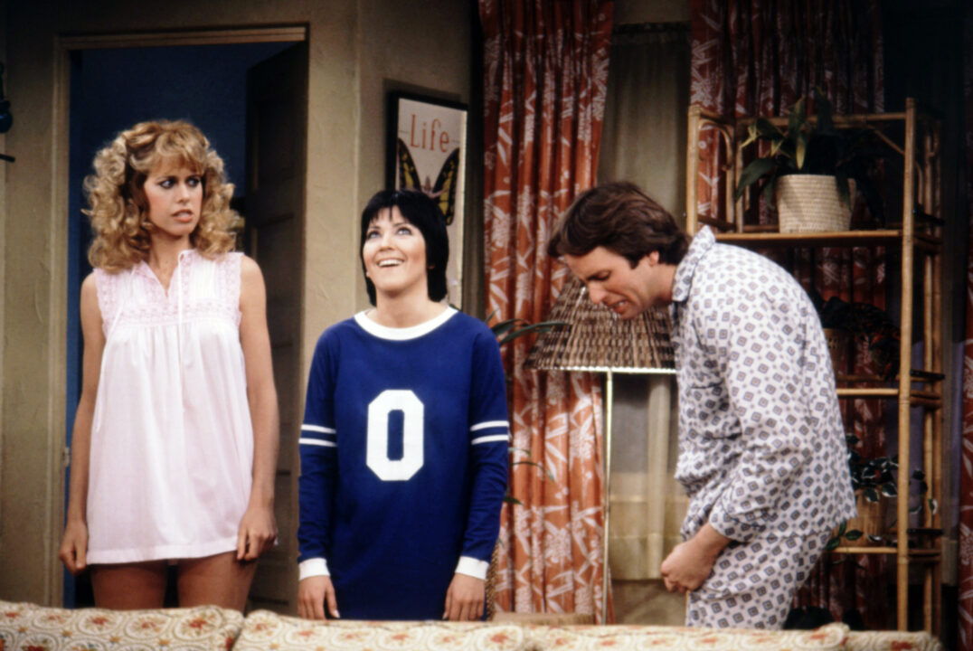 THREE'S COMPANY, from left: Jenilee Harrison, Joyce DeWitt, John Ritter, 1977-84.