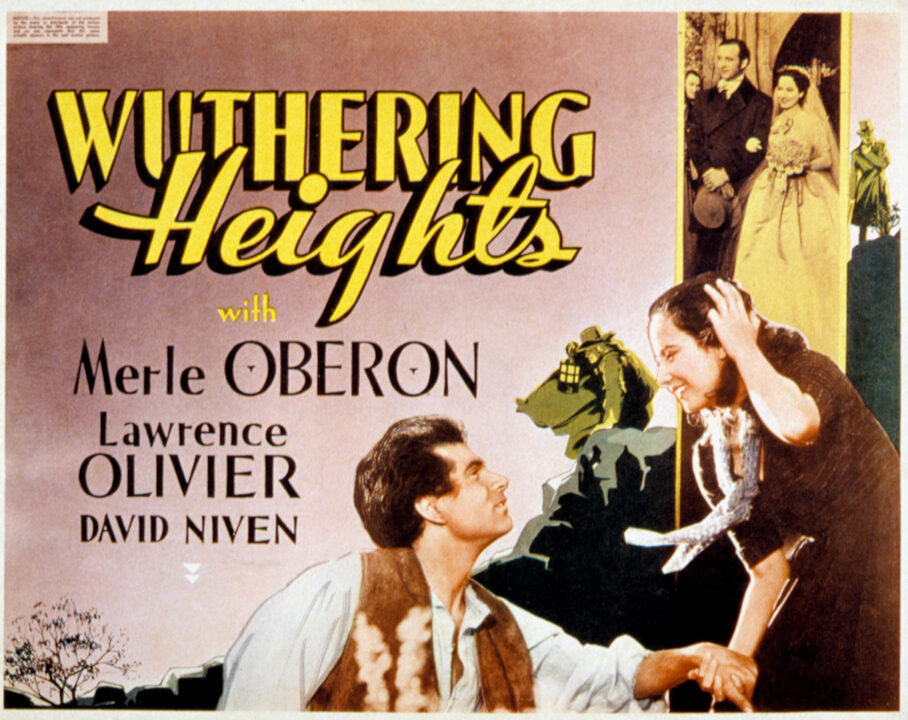 WUTHERING HEIGHTS, Laurence Olivier, Merle Oberon, 1939.