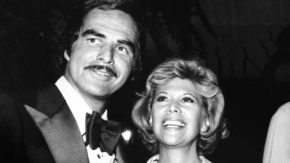 From left, Burt Reynolds, Dinah Shore, at a roast for Hal Needham, 1975