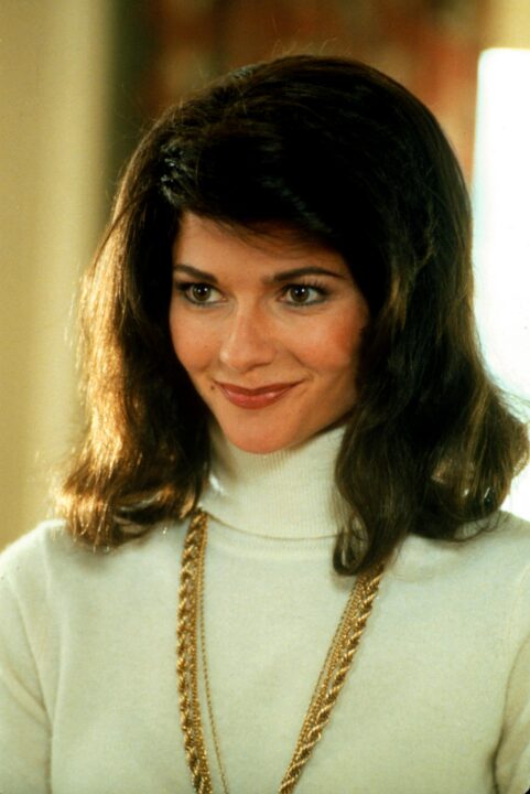 Jill Hennessy stars as Jacqueline Kennedy in a scene from the upcoming NBC television movie, "Jackie, Ethel, Joan: Women Of Camelot." (Photo by NBC/Online USA)