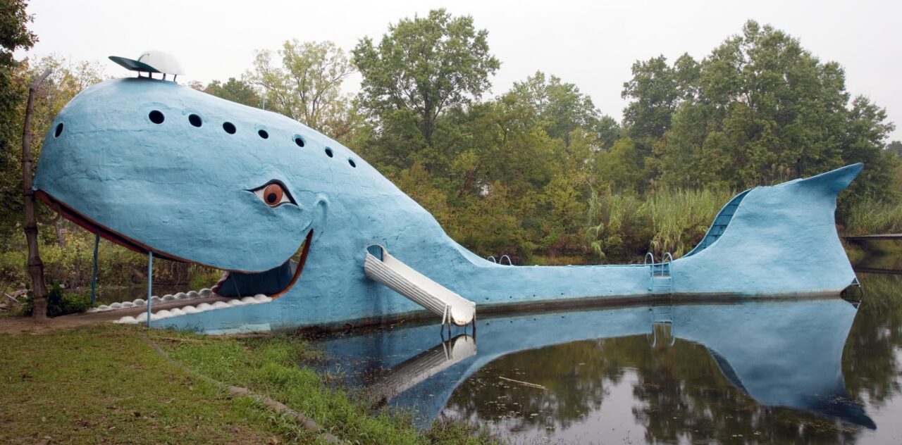 Big Blue Whale, Route 66, Catoosa, Oklahoma Public Domain