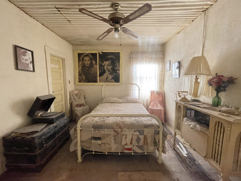 Clark Gable & Carole Lombard Honeymoon suite at the Oatman Hotel in Oatman, Arizona.
