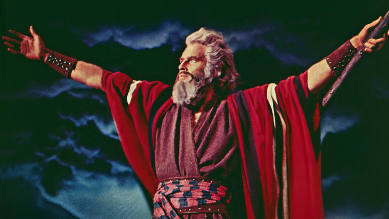THE TEN COMMANDMENTS, US lobbycard, Charlton Heston, 1956