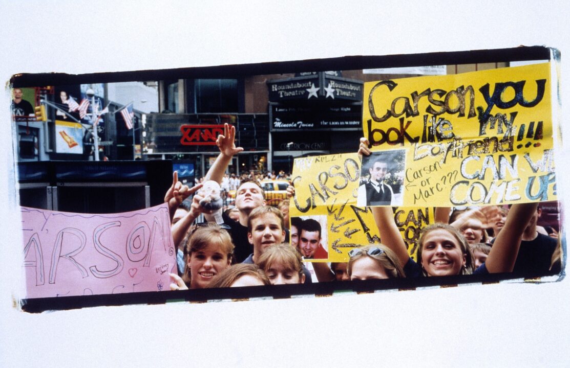 TOTAL REQUEST LIVE (aka TRL), fans outside MTV studios in Time Square (1999), 1998-2005. 