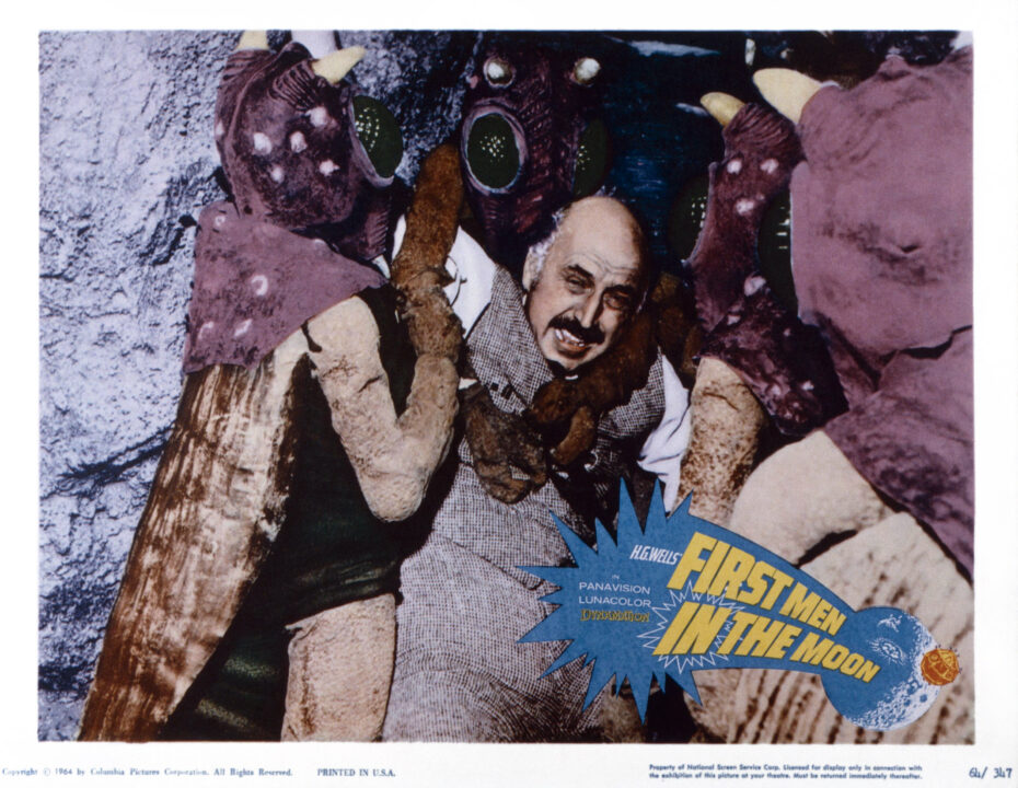 FIRST MEN IN THE MOON, US lobbycard, Lionel Jeffries, 1964