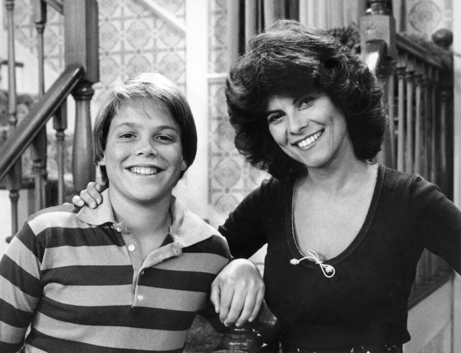 MAUDE, from left: Kraig Metzinger, Adrienne Barbeau in 'Phillip and Sam' (Season 6, Episode 2, aired September 19, 1977), 1972-78.