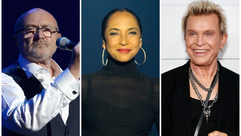 Phil Collins, Sade, Billy Idol
