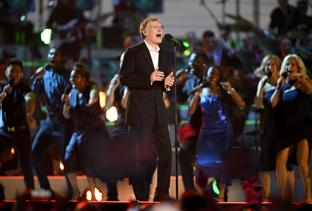 Steve Winwood performs on stage during the Coronation Concert on May 07, 2023 in Windsor, England. The Windsor Castle Concert is part of the celebrations of the Coronation of Charles III and his wife, Camilla, as King and Queen of the United Kingdom of Great Britain and Northern Ireland, and the other Commonwealth realms that took place at Westminster Abbey yesterday. High-profile performers will entertain members of the royal family and 20,000 guests including 10,000 members of the public.
