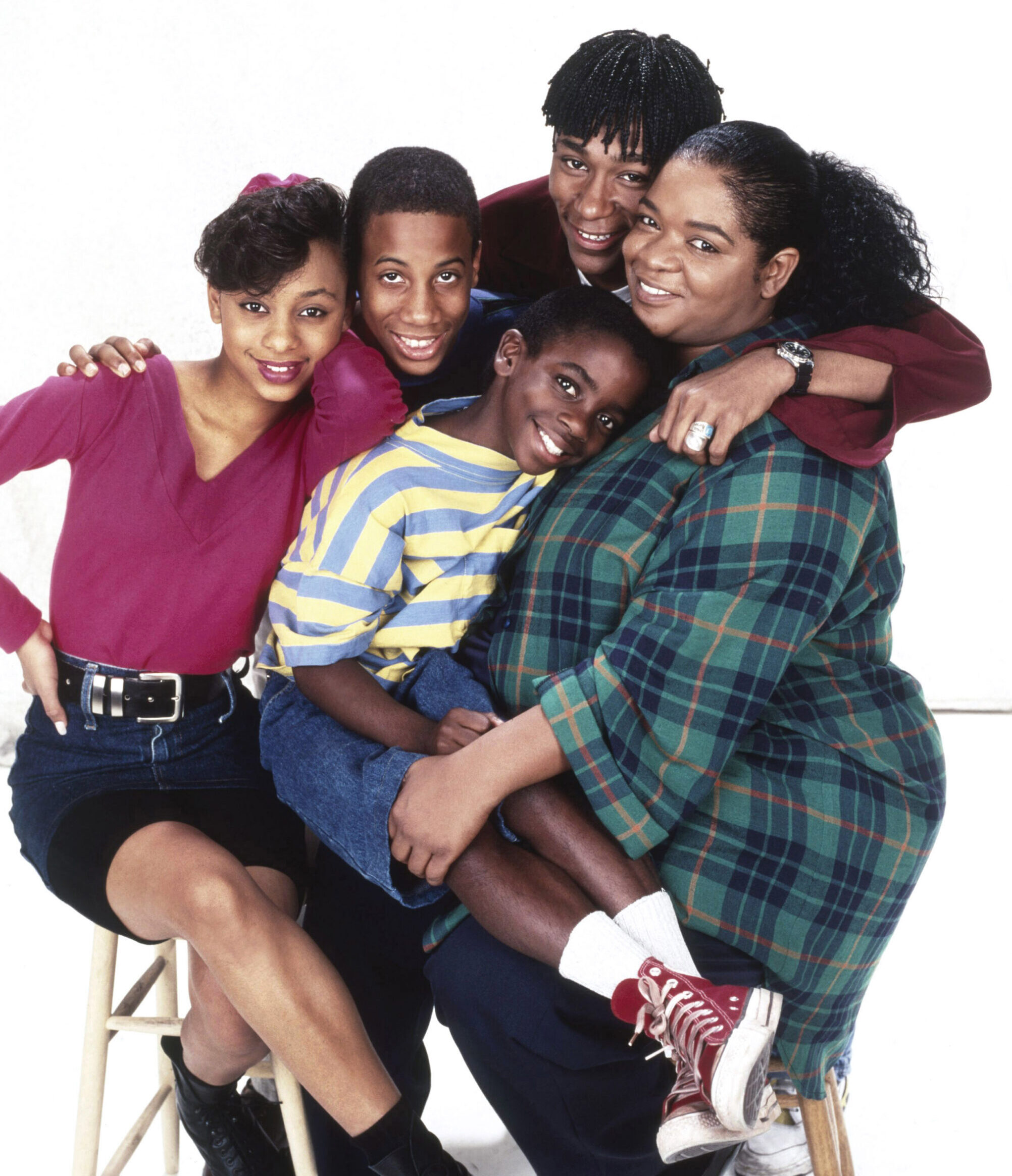 YOU TAKE THE KIDS, from left: Caryn Ward, Marlon Taylor, Trent Cameron, Dante Beze (rear), Nell Carter, 1990-1991, 