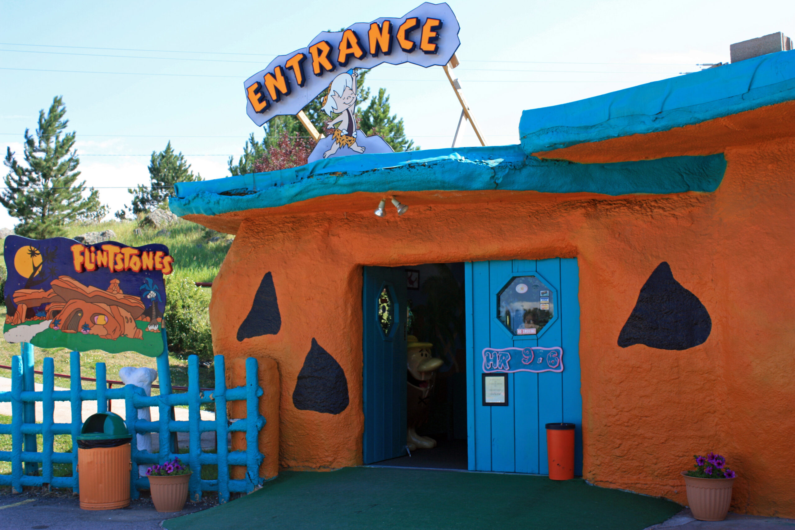 Entrance to Bedrock City, tourist attraction in Custer, South Dakota Wikimedia