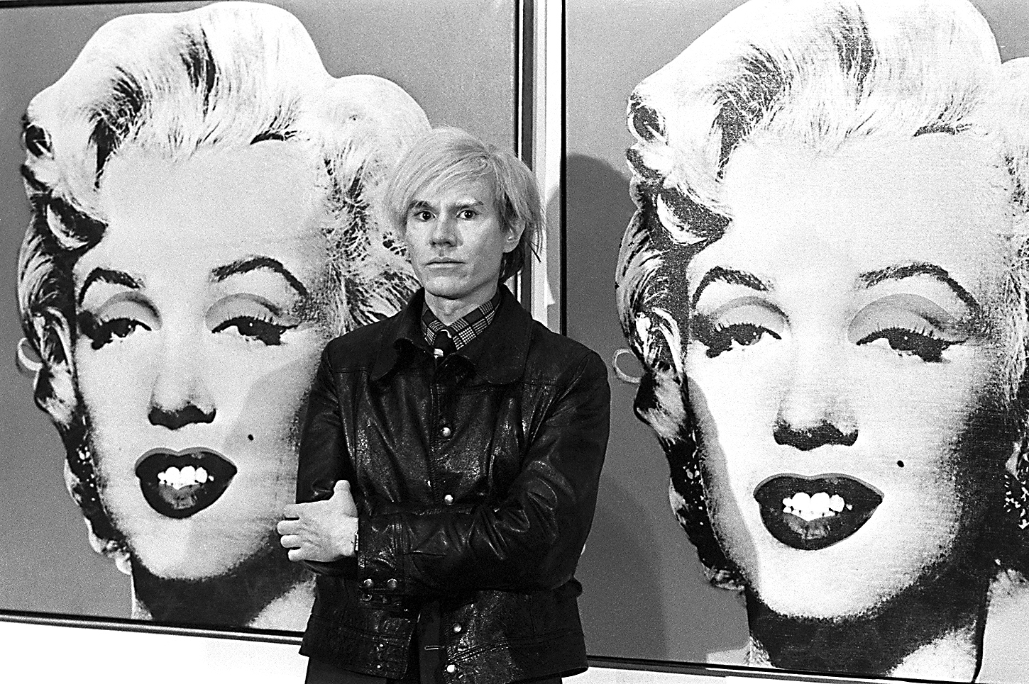 Died on this day American Pop artist and film maker Andy Warhol America's pop-art painter and film-maker, Andy Warhol, stands in front of his double portrait of the late Hollywood film star, Marilyn Monroe, at the Tate Gallery, Millbank, at a press preview of his exhibition. 