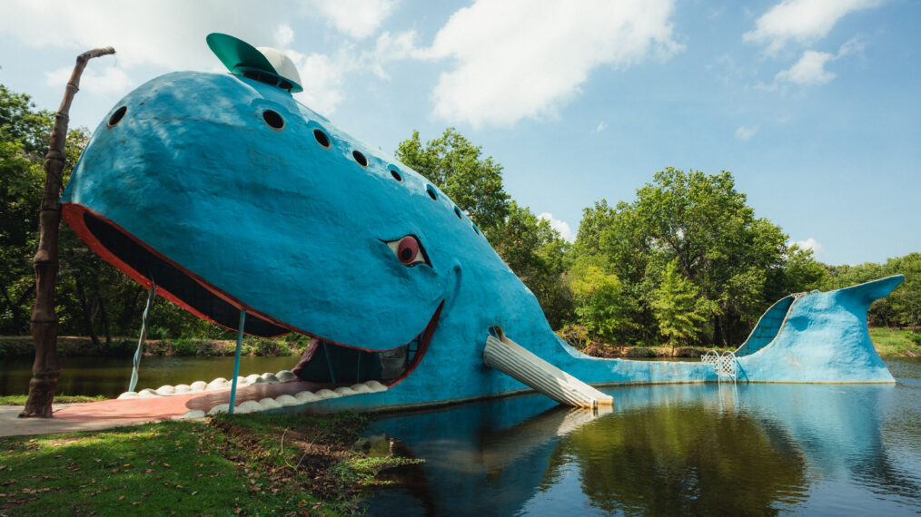 The Blue Whale in Catoosa, Oklahoma, Route 66, September 2020