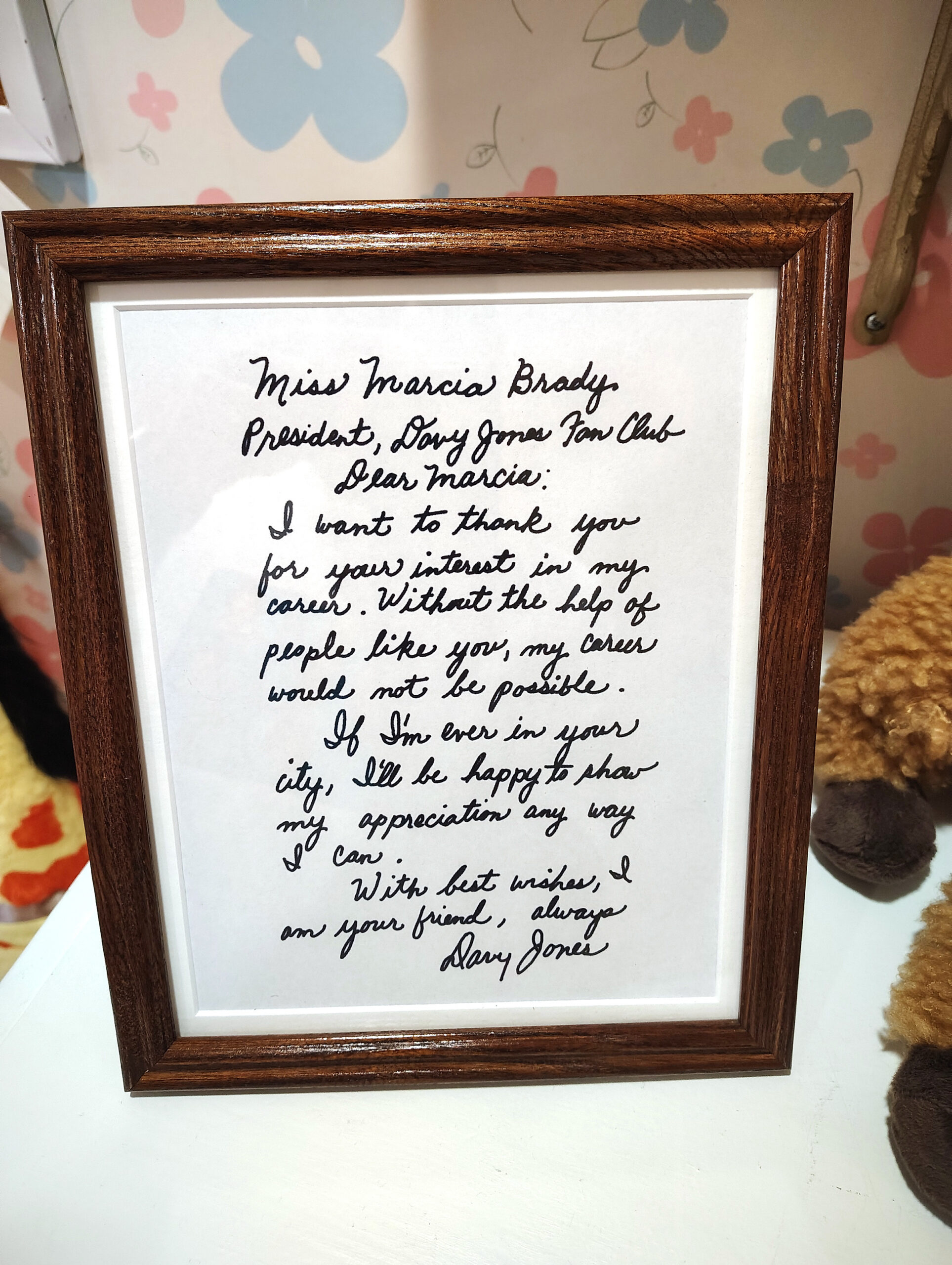 Brady Bunch House Easter egg Davy Jones letter