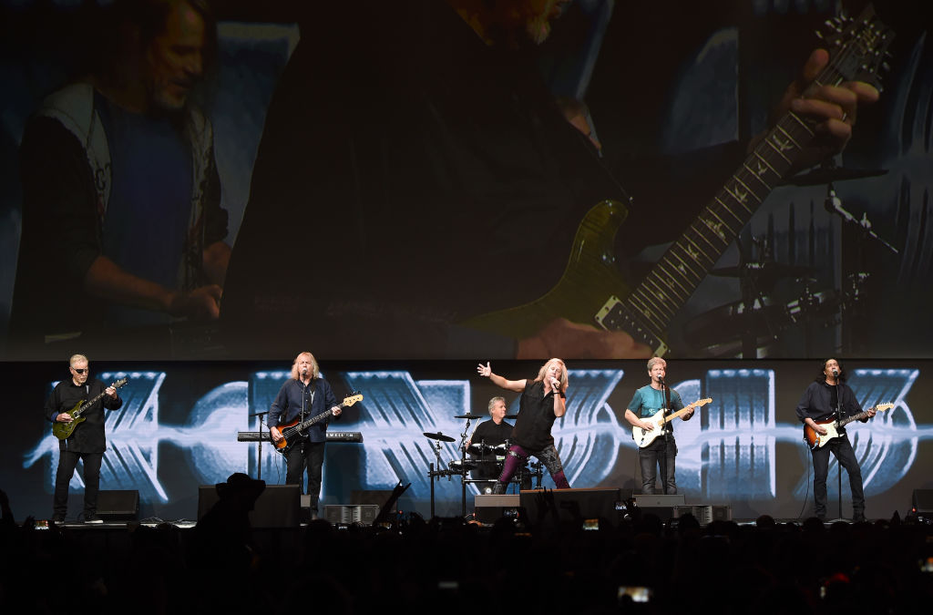 Rock band Kansas performs onstage at the "Supernatural" panel during Comic-Con International 2017 at San Diego Convention Center on July 23, 2017 in San Diego, California
