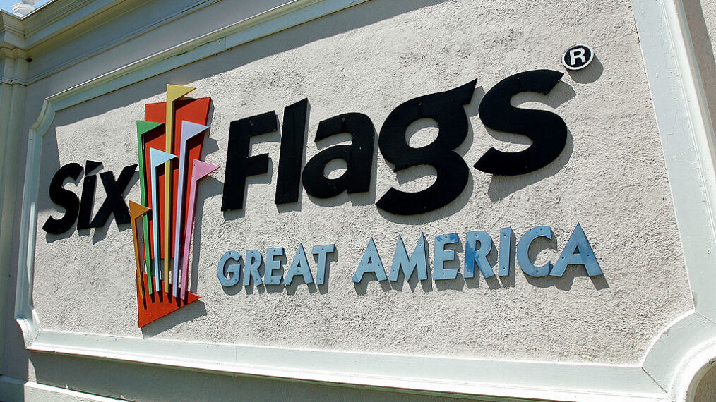 GURNEE, IL - MAY 24: Signage lies near the entrance to Six Flags Great America May 24, 2005 in Gurnee, Illinois. Looking to protect park visitors, Six Flags now has information printed on the back of their season passes regarding sex offenders' rights on visiting their parks. On the current season pass, Six Flags has wording stating it reserves the right to deny admission of anyone convicted of a sex crime or anyone required to be registered as a sex offender. The policy is included on season passes to all its 30 parks nationwide