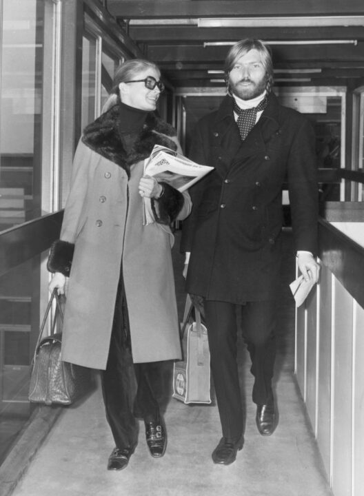 8th November 1968: American actress Candice Bergen with Terry Melcher, the son of Doris Day