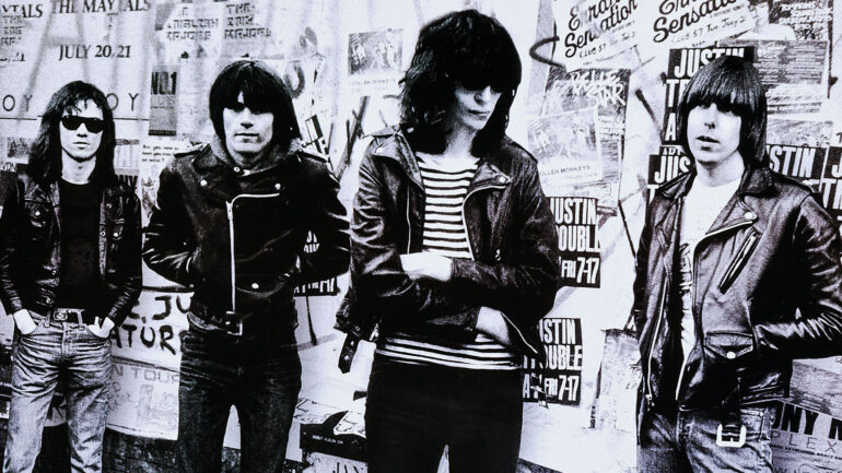 END OF THE CENTURY: THE STORY OF THE RAMONES, The Ramones, from left: Marky Ramone, Dee Dee Ramone, Joey Ramone, Johnny Ramone, 2003,