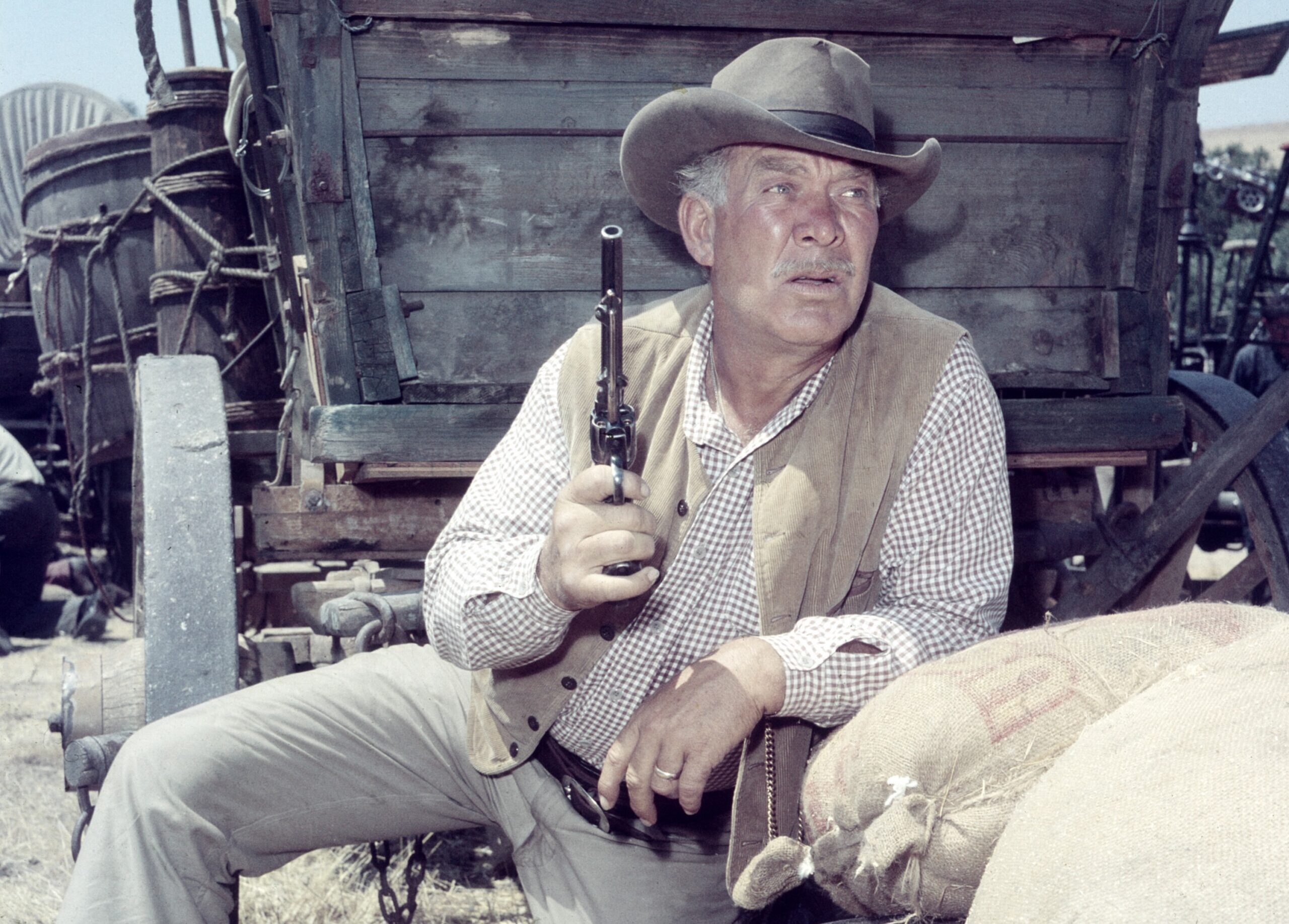 WAGON TRAIN, Ward Bond, 1957-1965.