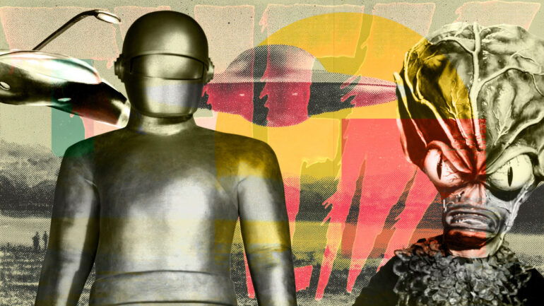 1950s Sc-Fi Movie Collage