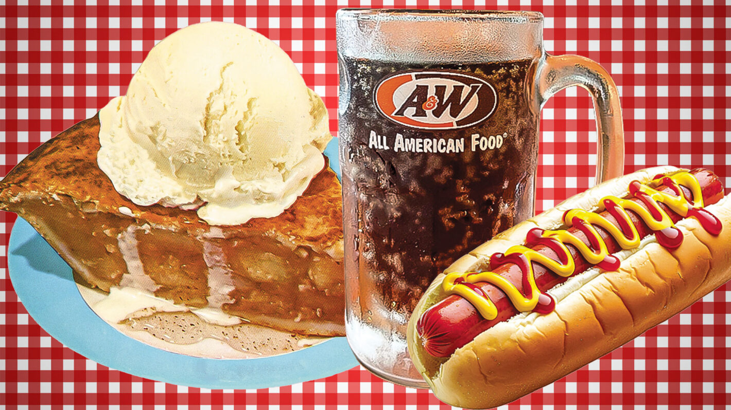 Nostalgic food collage
