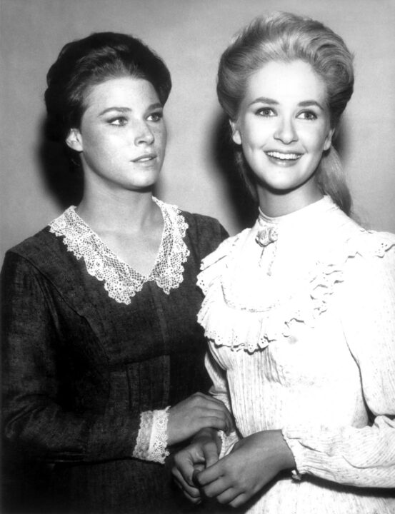 THE VIRGINIAN, from left: Mariette Hartley, Katherine Crawford, 1962-71.