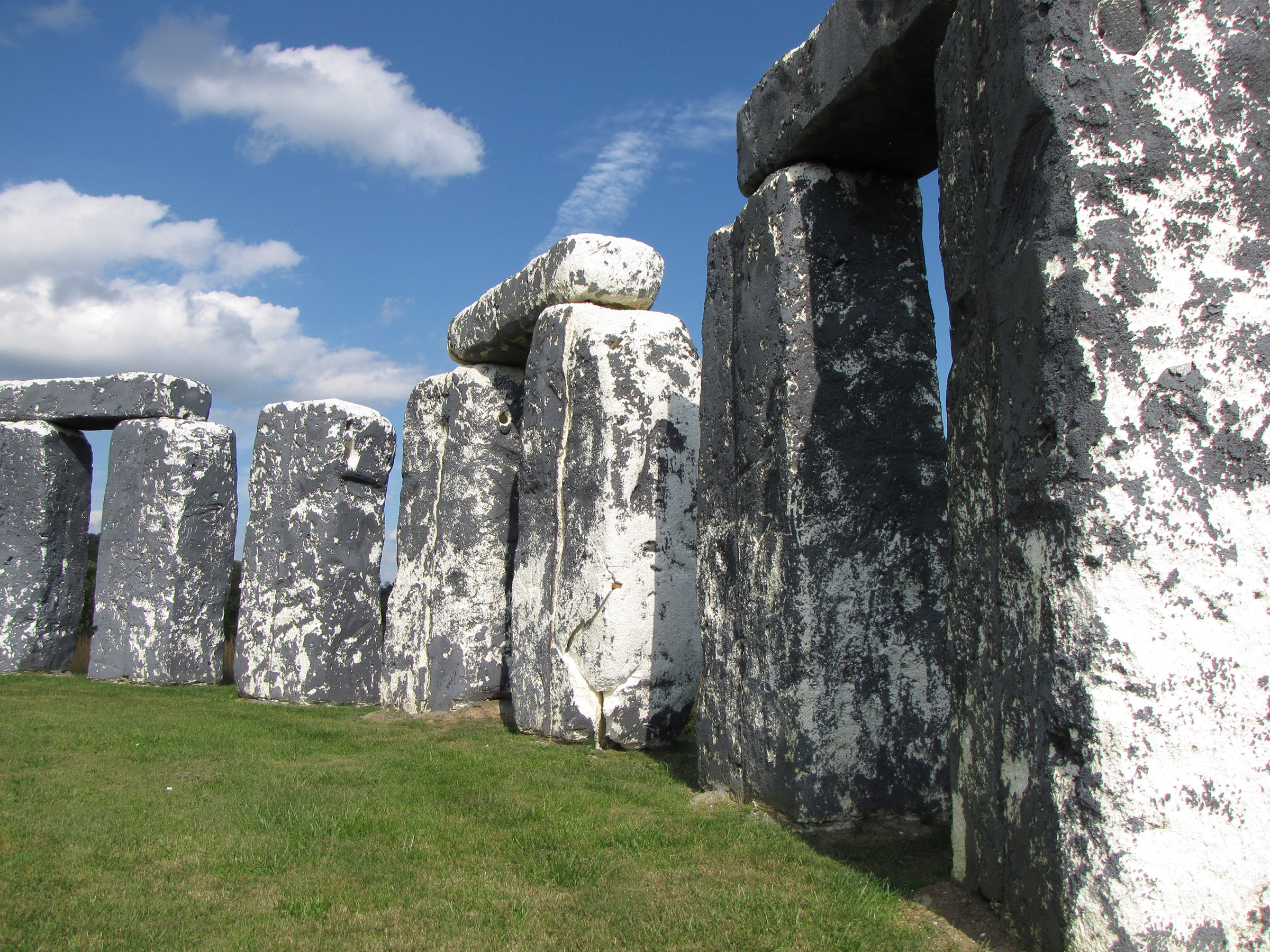 Foamhenge, a life-size replica of Stonehenge in England made entirely out of styrofoam, in Natural Bridge, Virginia.