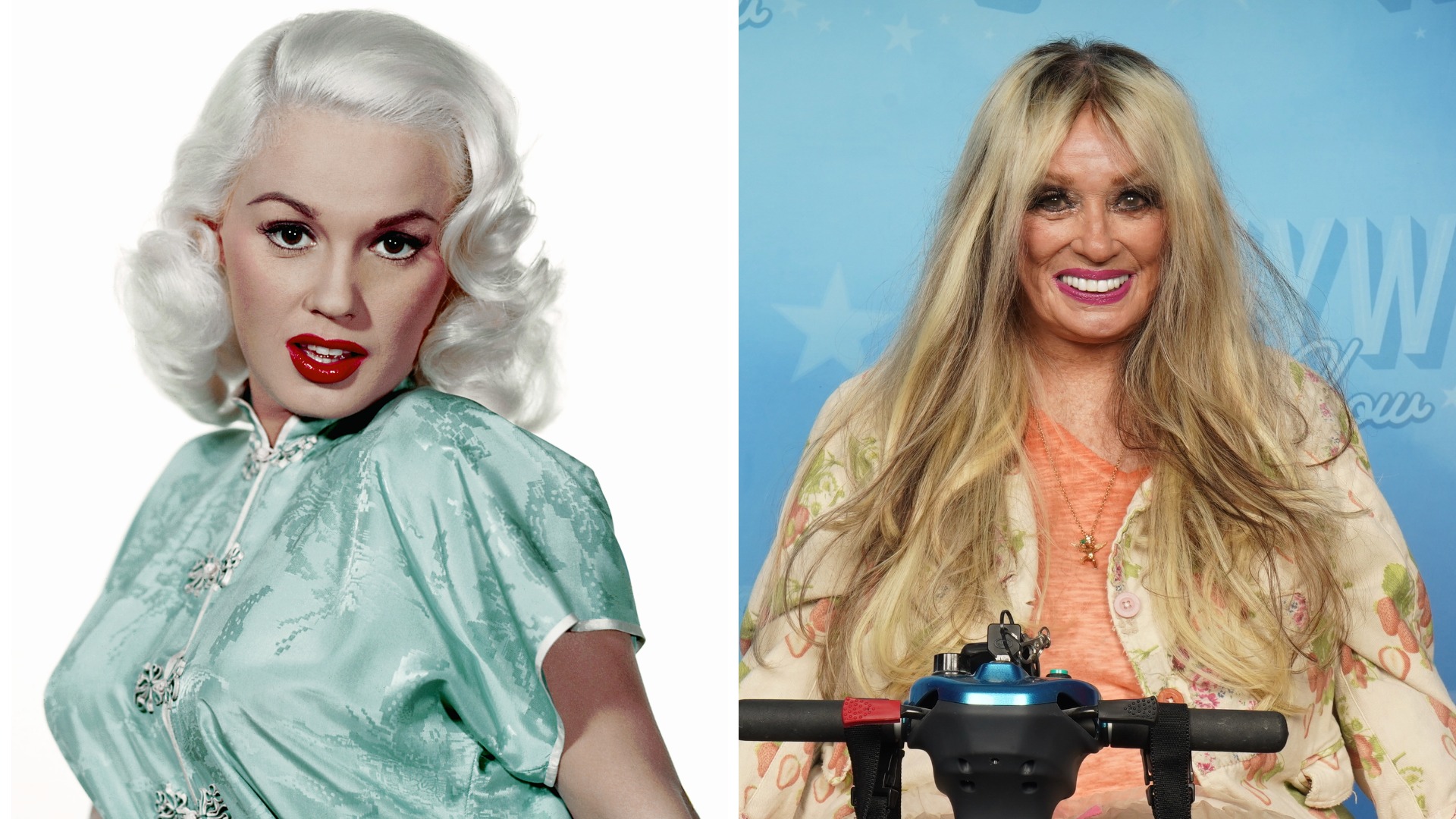 Mamie Van Doren in the 1950s and at the Hollywood Show in 2026