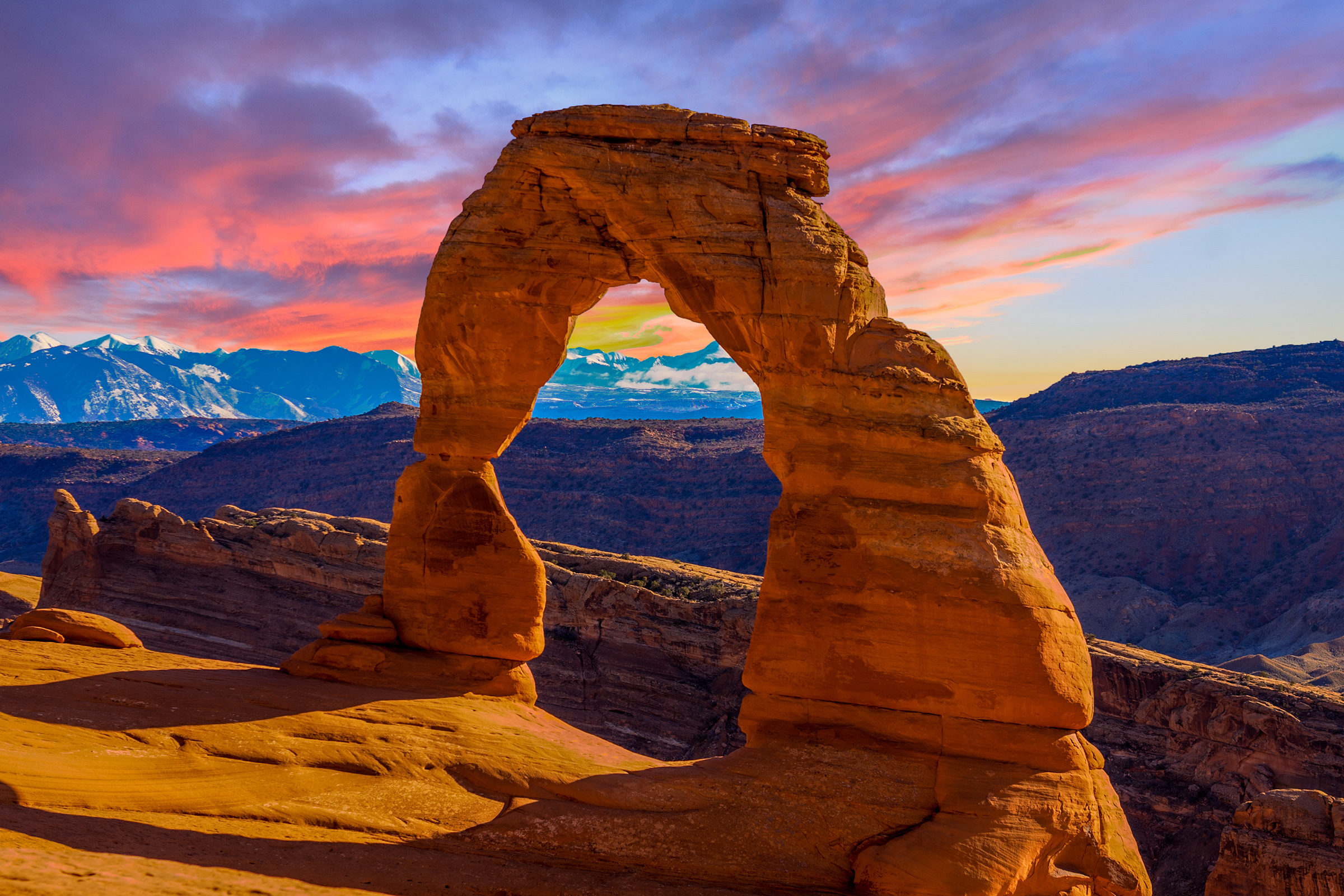 Beautiful Sunset Image taken at Arches National Park in Utah