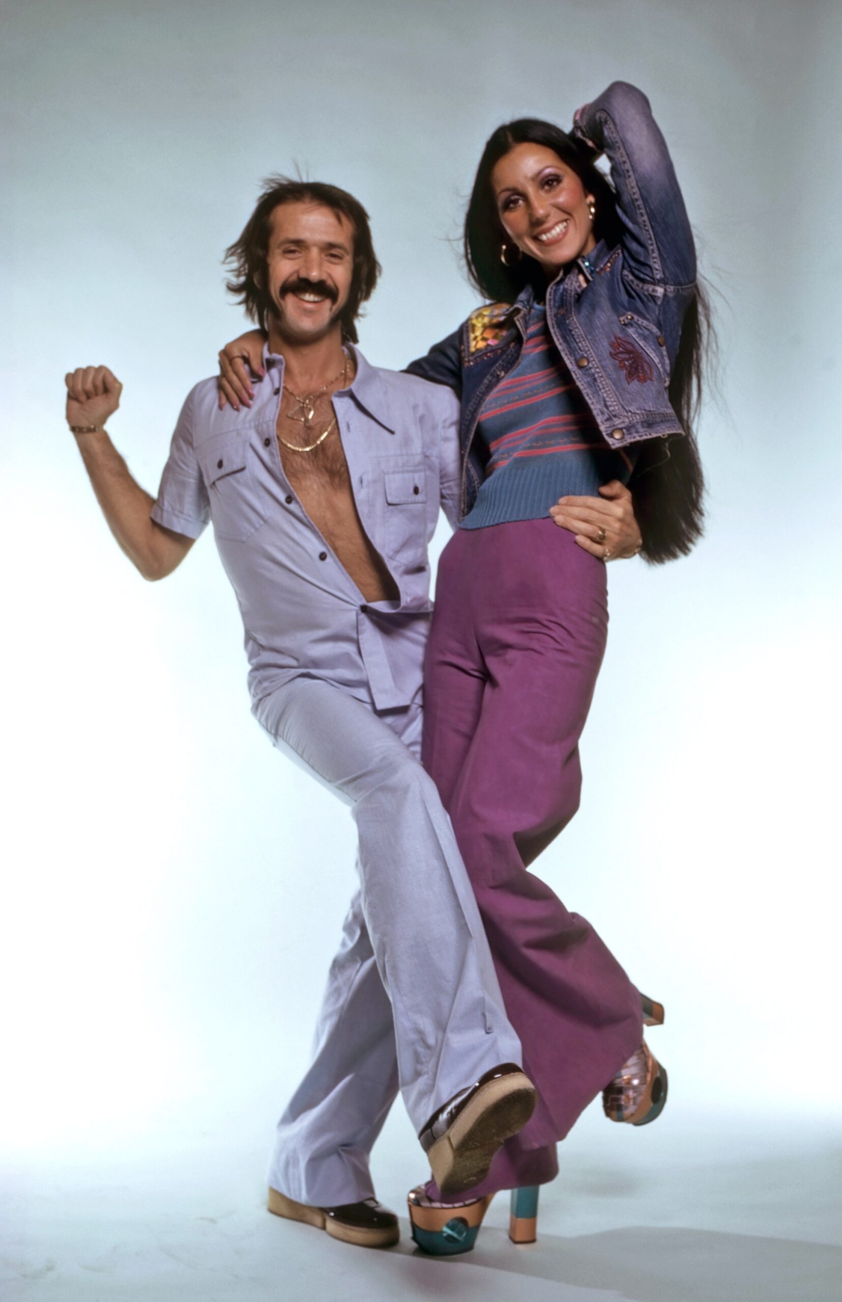 THE SONNY AND CHER COMEDY HOUR, from left: Sonny Bono, Cher, (1973), 1971-74.