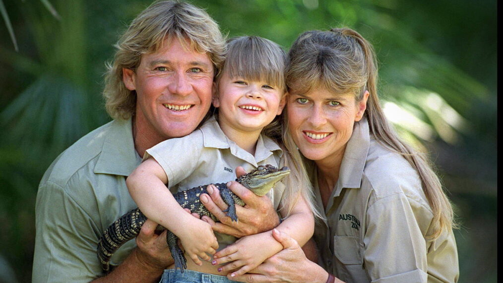 'Crocodile Hunter' Steve Irwin with his wife Terri Irwin, and daughter Bindi Irwin