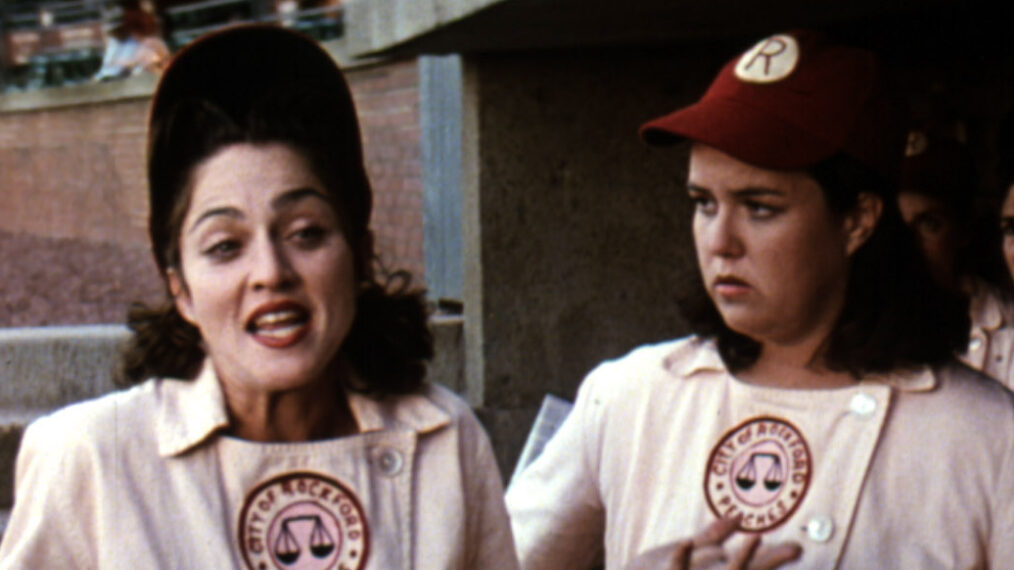 A LEAGUE OF THEIR OWN, Madonna, Rosie O'Donnell